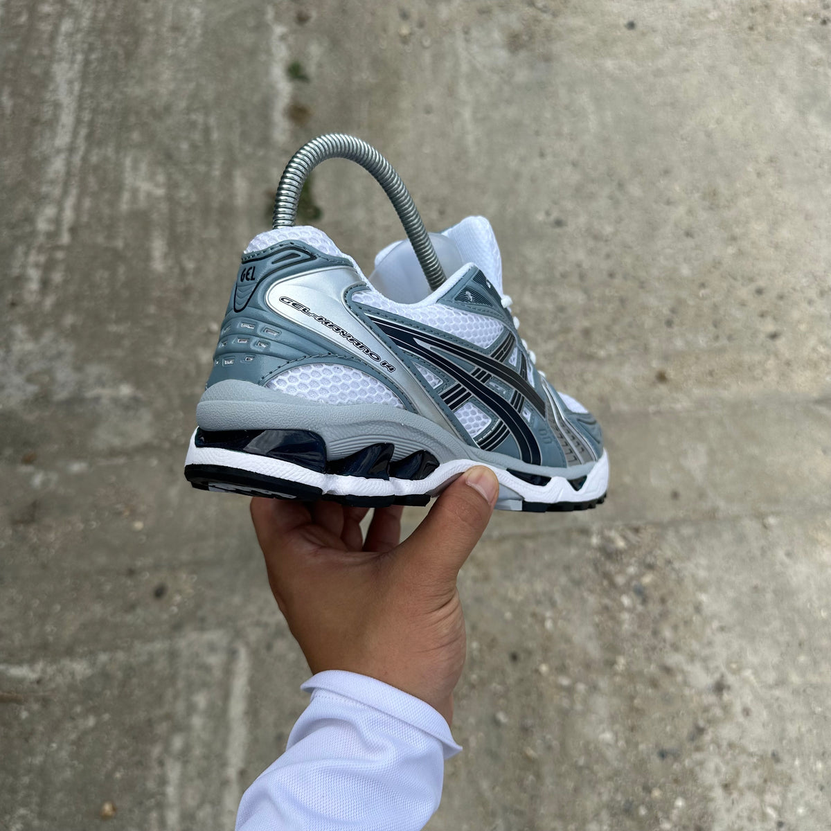 ASICS Gel-Kayano 14 White Fjord Grey Women's Trainers