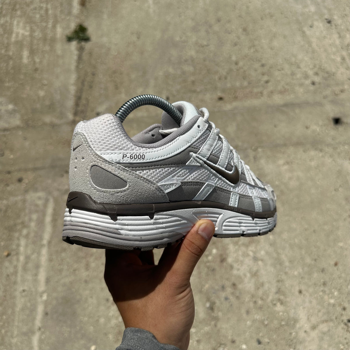 Nike P-6000 Phantom College Grey Metallic Summit White Mink Brown Trainers