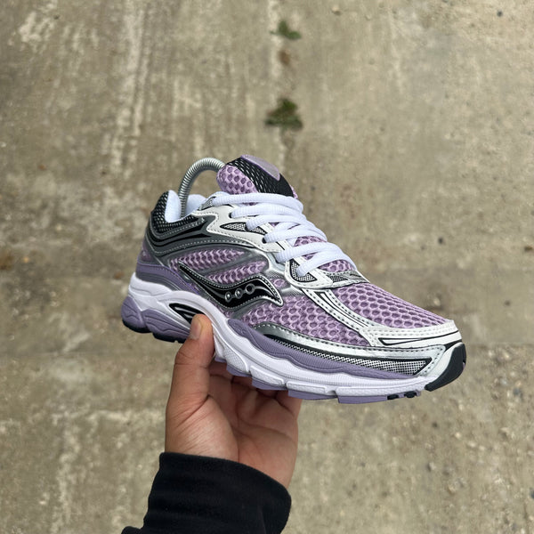 Saucony OG ProGrid Omni 9 Silver Purple Womens Trainers
